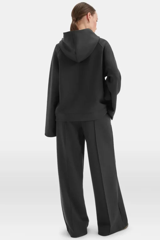 SoftSmart Flared Sleeve Hoodie - Black