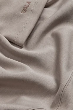 SoftSmart Flared Sleeve Hoodie - Pebble