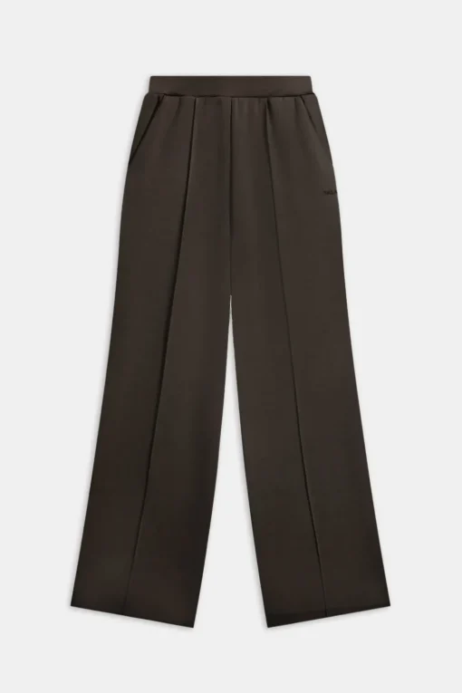 SoftSmart Wide Leg Jogger - Cocoa