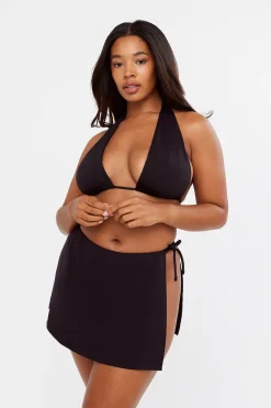 St Barth'S Tie Side Swim Skirt - Black