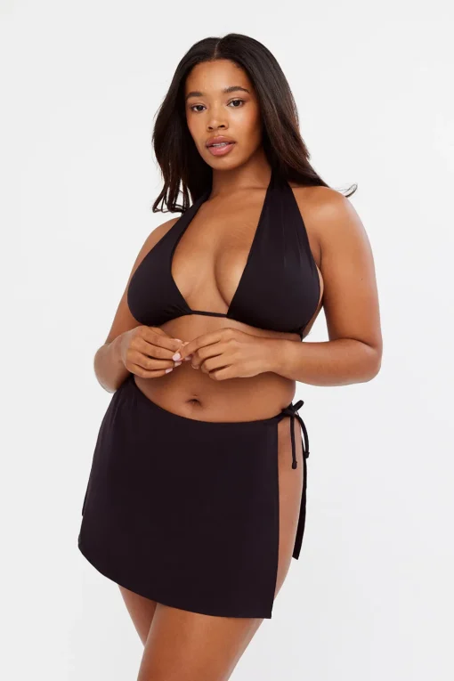 St Barth'S Tie Side Swim Skirt - Black