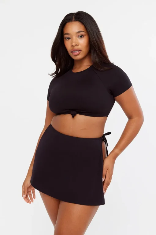 St Barth'S Tie Side Swim Skirt - Black