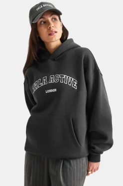 TALA Active Applique Hoodie - Vintage Black
