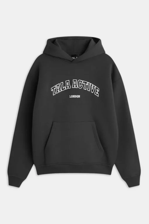 TALA Active Applique Hoodie - Vintage Black