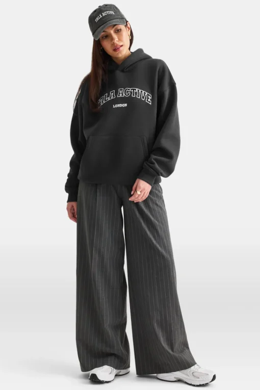 TALA Active Applique Hoodie - Vintage Black