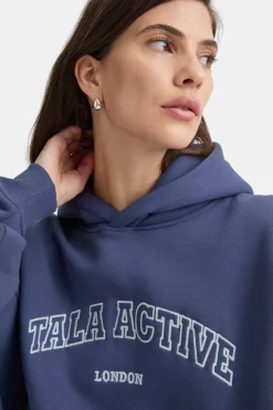 TALA Active Applique Hoodie - Vintage Blue