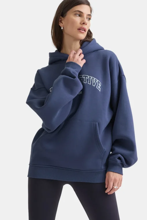 TALA Active Applique Hoodie - Vintage Blue