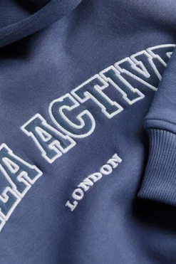 TALA Active Applique Hoodie - Vintage Blue