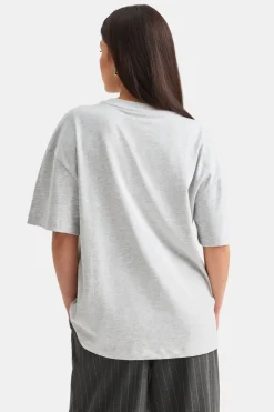 TALA Active Applique Tee - Grey Marl