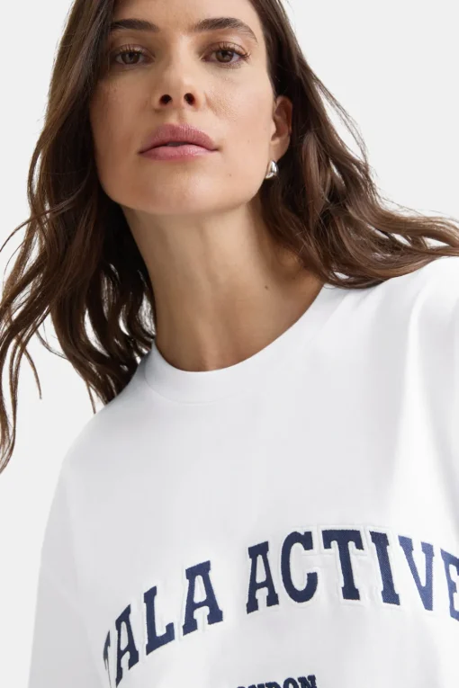 TALA Active Applique Tee - White