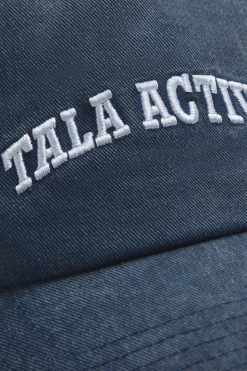 TALA Active Embroidered Cap - Washed Denim