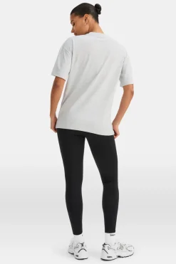 TALA Active Logo Tee - Grey Marl