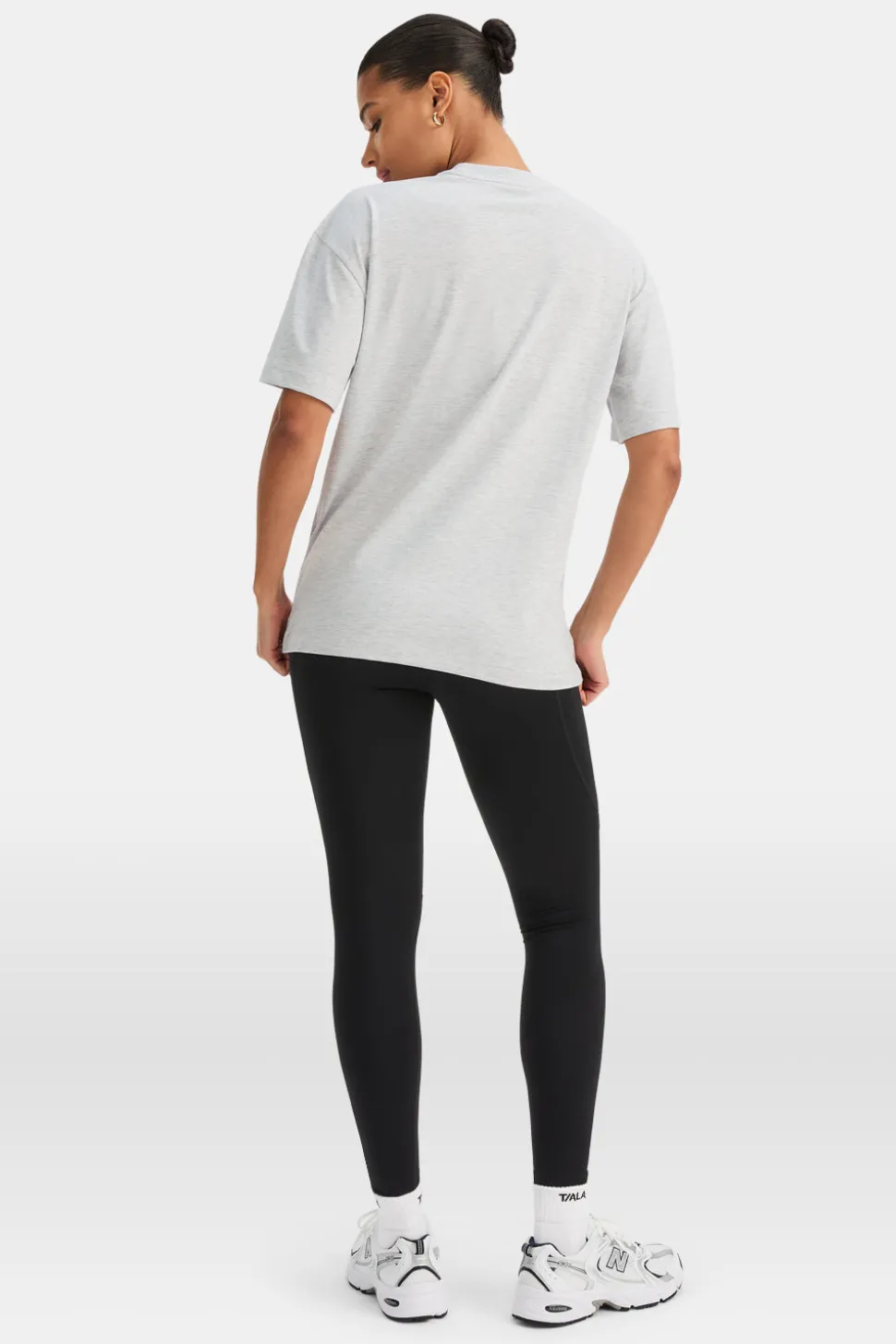 TALA Active Logo Tee - Grey Marl