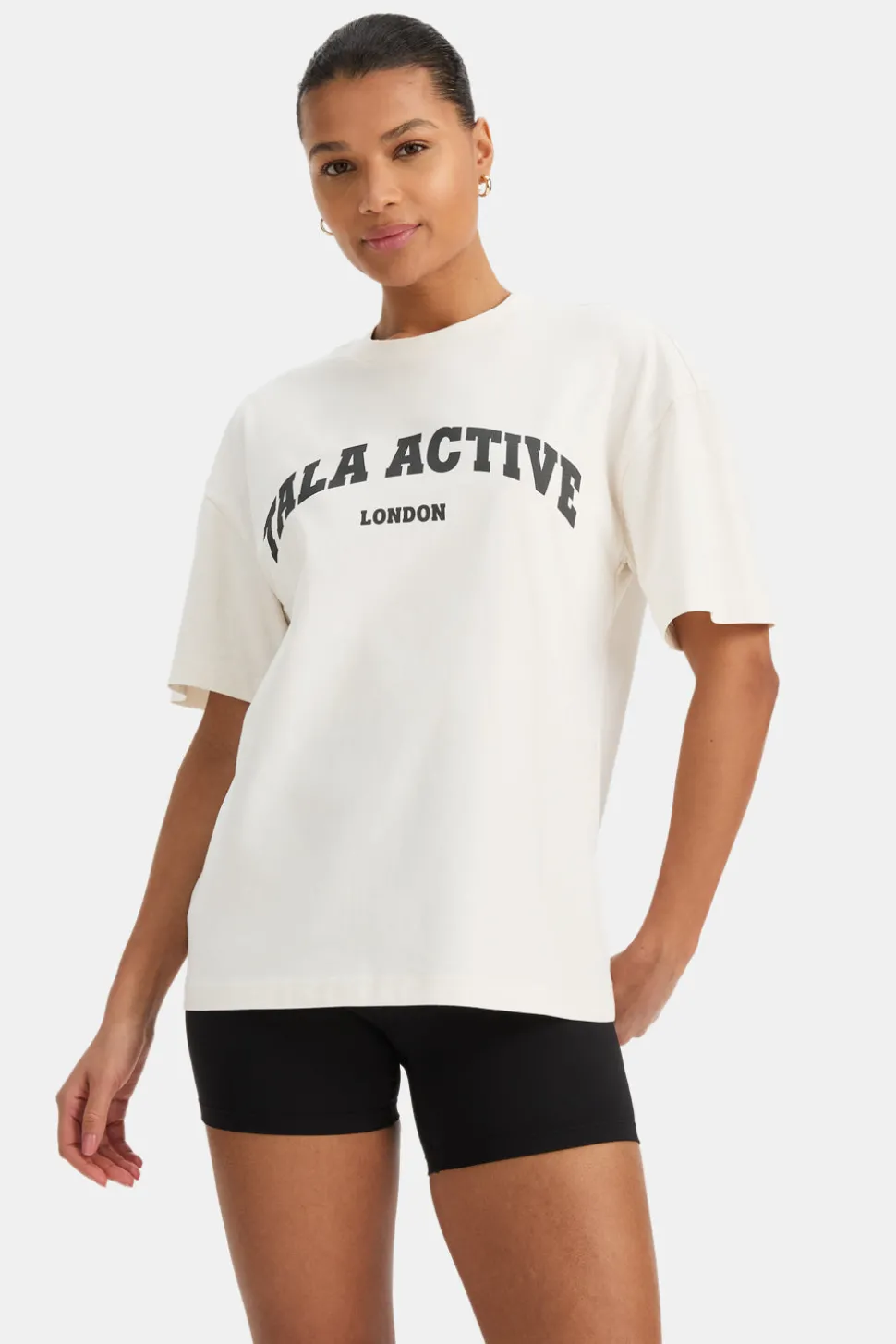 TALA Active Logo Tee - Ivory