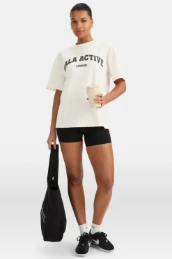 TALA Active Logo Tee - Ivory