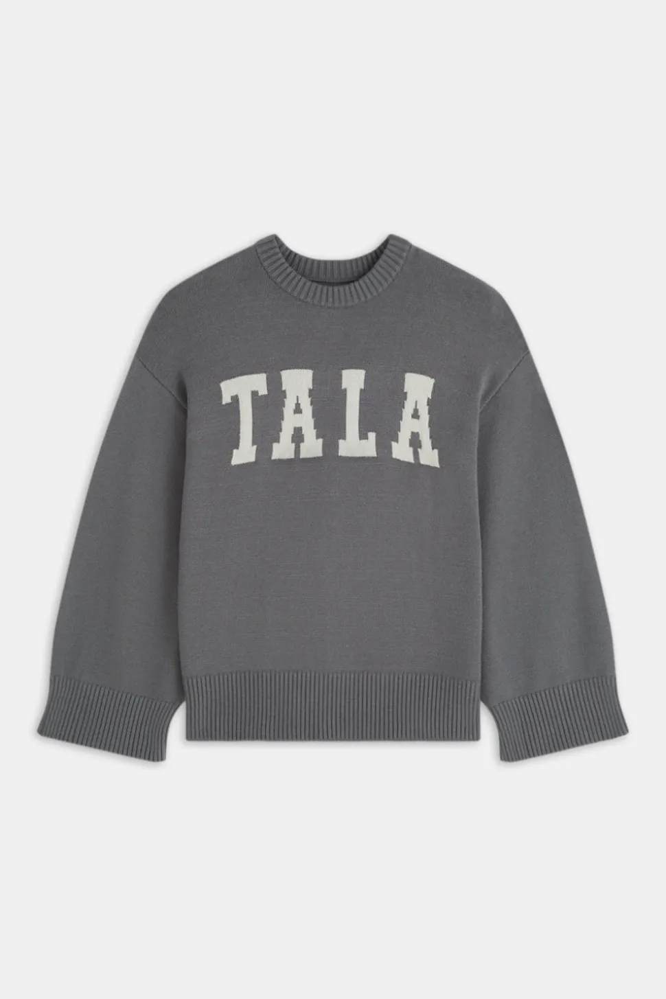 TALA Knit Sweater - Charcoal And Milk