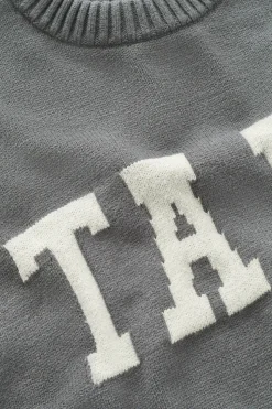 TALA Knit Sweater - Charcoal And Milk