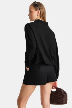 The Essential Linen Shirt - Shadow Black