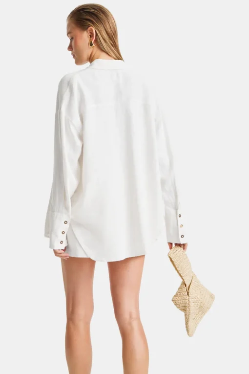 The Essential Linen Shirt - Coconut Milk