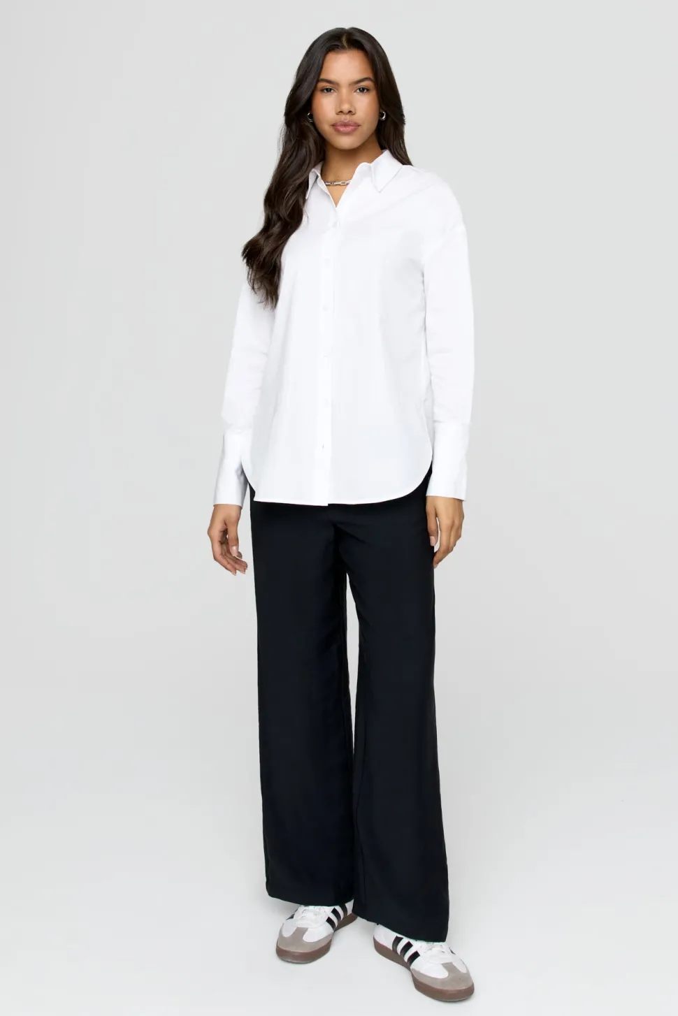 The Essential Soft Tailoring Wide Leg Trouser - Black