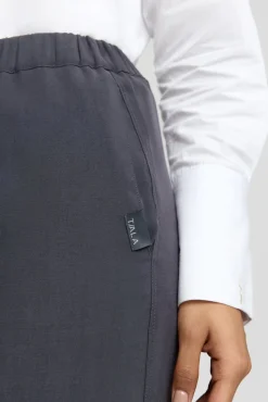 The Essential Soft Tailoring Wide Leg Trouser - Graphite
