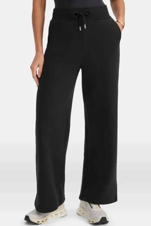 Wide Leg Club Logo Jogger - Black