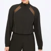 Woven Track Jacket - Black