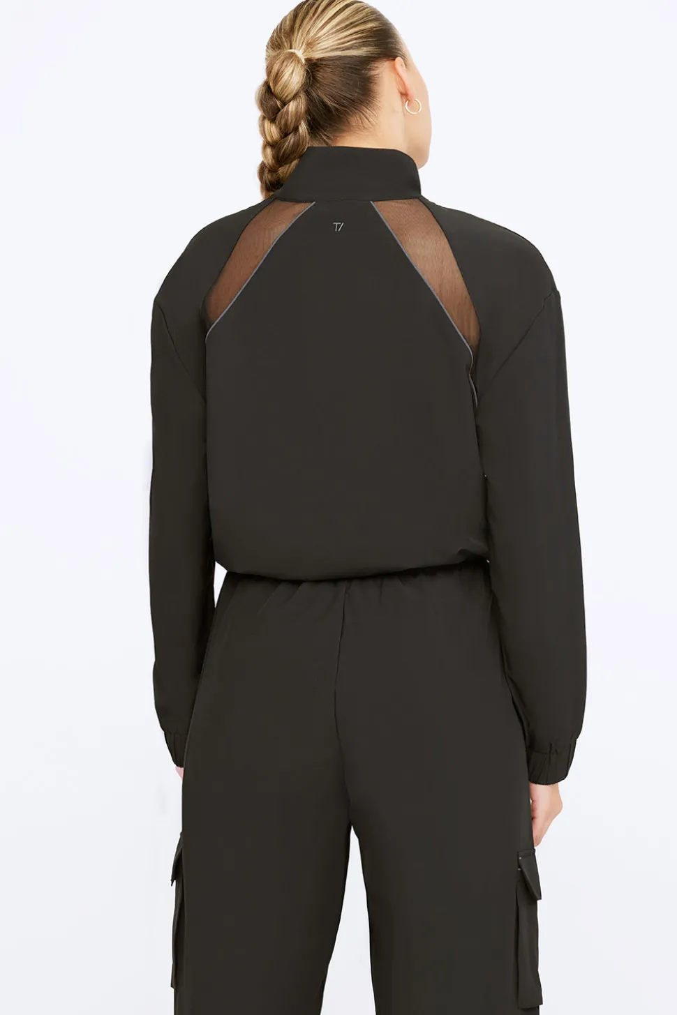 Woven Track Jacket - Black