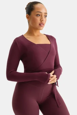 Wrap Around Cardigan - Burgundy