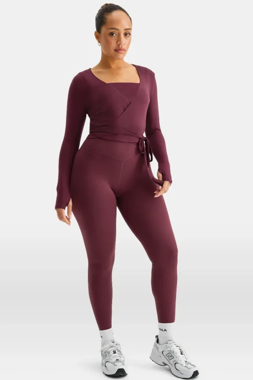 Wrap Around Cardigan - Burgundy